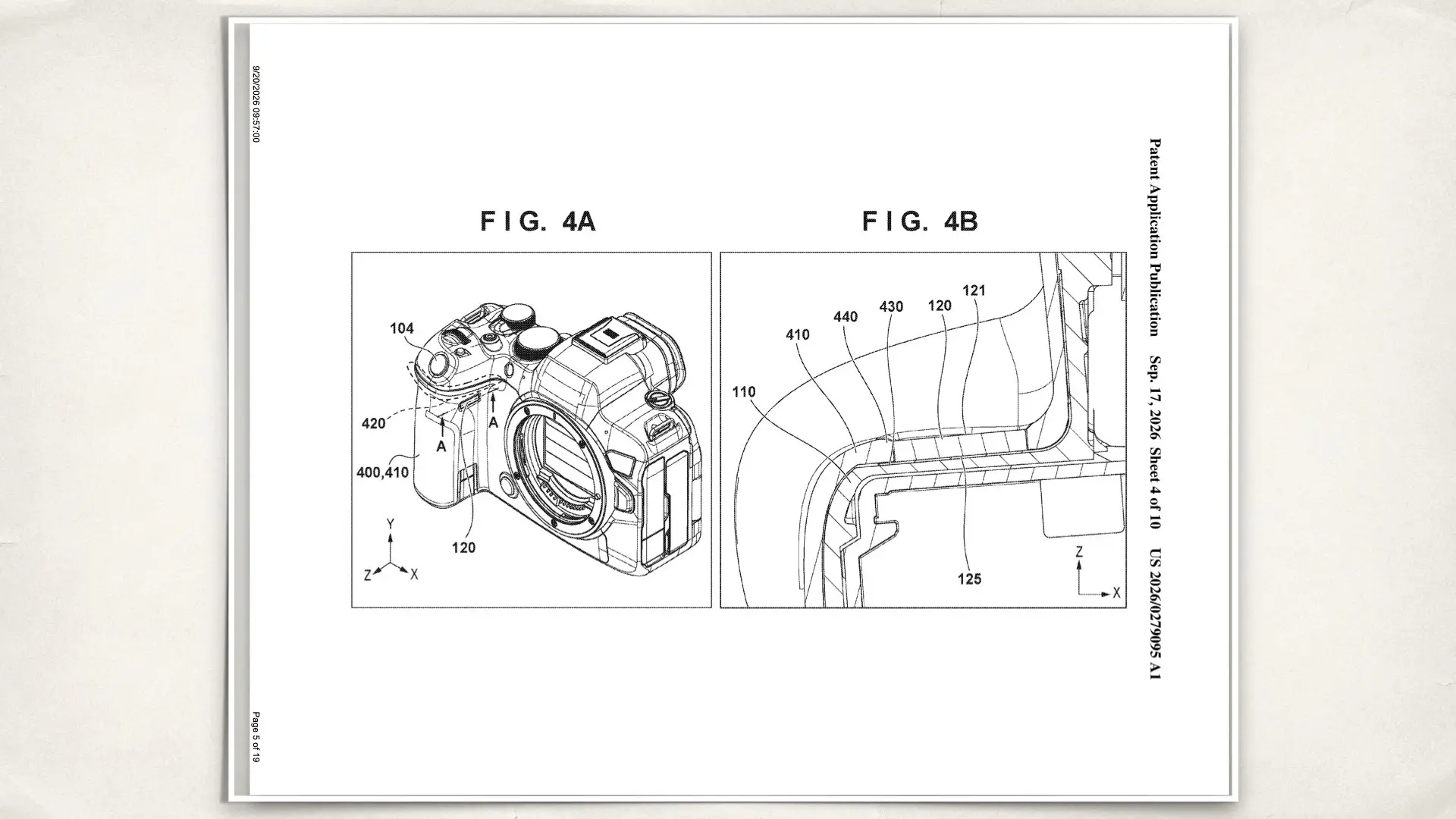 Canon's new patent: ELECTRONIC APPARATUS